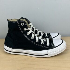 Converse Women’s Size 8.0 All Star Chuck Taylor Hi Top Black & White Shoes